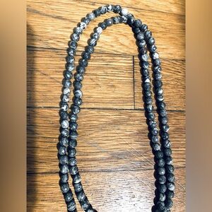 Natural Snowflake Obsidian Necklace​